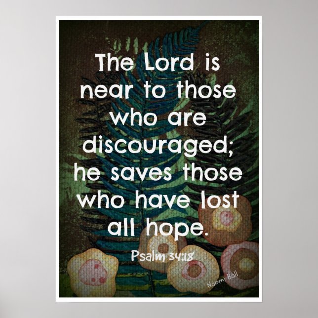 Póster Palmeras 34:18 (Frente)