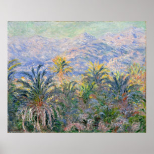 Póster Palmeras Claude Monet en Bordighera