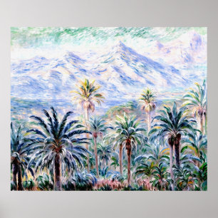 Póster Palmeras de Bordighera