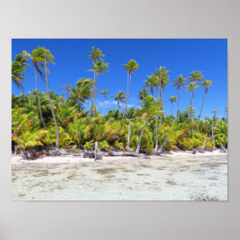 Póster Palmeras de Rangiroa