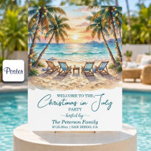 Palmeras exóticas de playa Navidad en julio Bienve