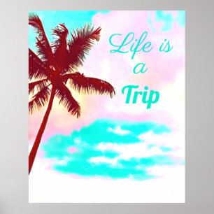 Póster Palmeras tropicales