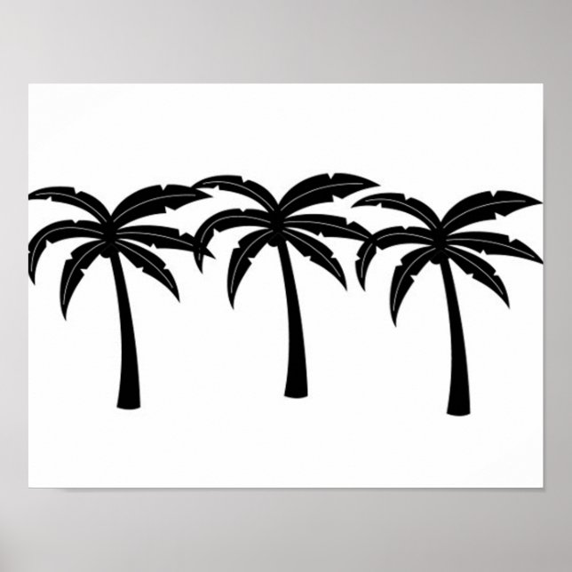 Póster Palmeras Tropicales (Frente)