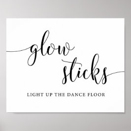 Póster Palo de brillo Boda Rústico Despedir Rótulo