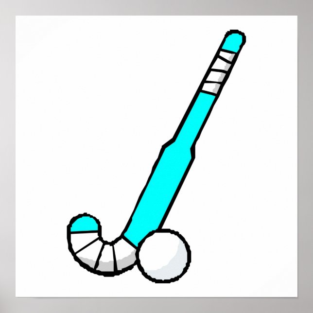 Póster Palo de hockey Aqua Field (Frente)