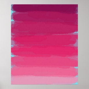 Póster Palo de labios: tonos rosados abstractos de la imp