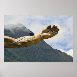 Póster Paloma, Brazo de la Estatua de Pachacuti, Aguas Ca