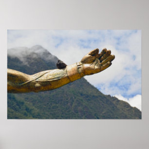 Póster Paloma, Brazo de la Estatua de Pachacuti, Aguas Ca