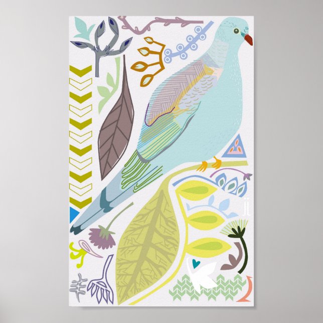 Póster paloma de amor (Frente)