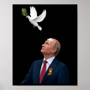 Póster Paloma de la Paz Detener Puck Futin Fuera de Ucran