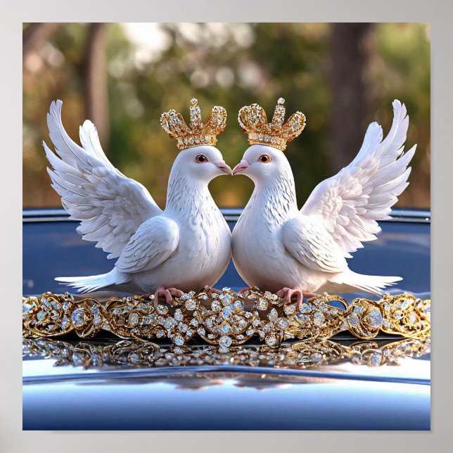 Póster Palomas de Boda (Frente)