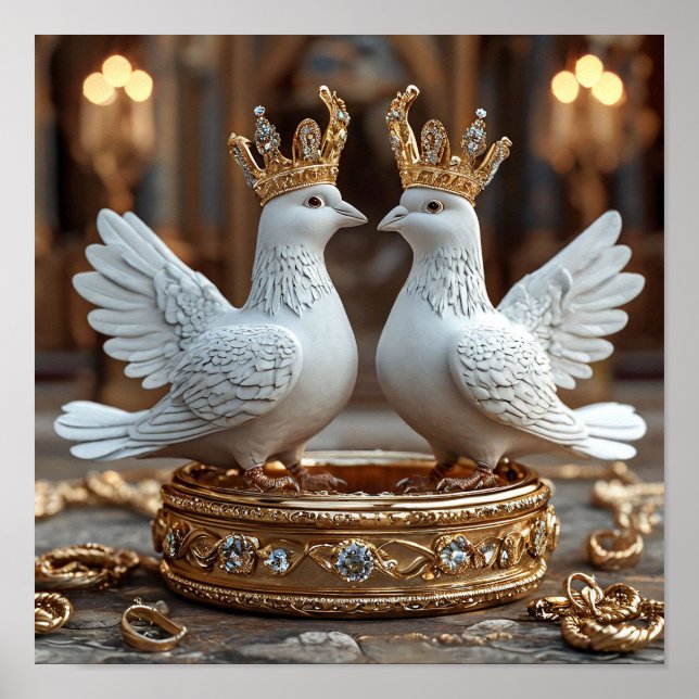 Póster Palomas de Boda (Frente)
