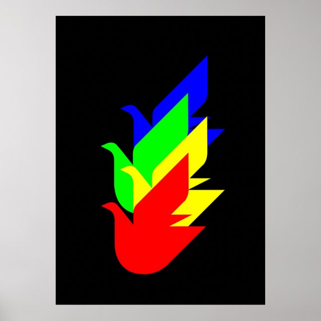 Póster Palomas de paz (Frente)