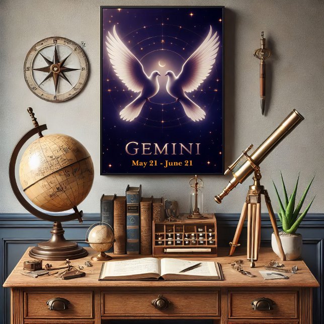 Póster Palomas del Zodiaco Géminis en Armonía (Subido por el creador)