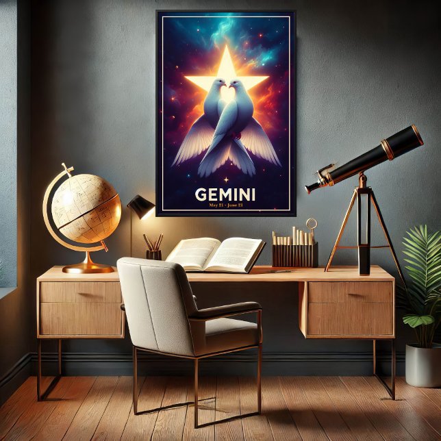 Póster Palomas del Zodiaco Géminis en Armonía (Subido por el creador)