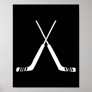 Póster Palos de Hockey para Portero Entrenamiento de Equi
