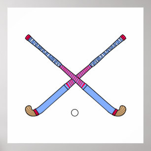Póster Palos de hockey sobre hierba