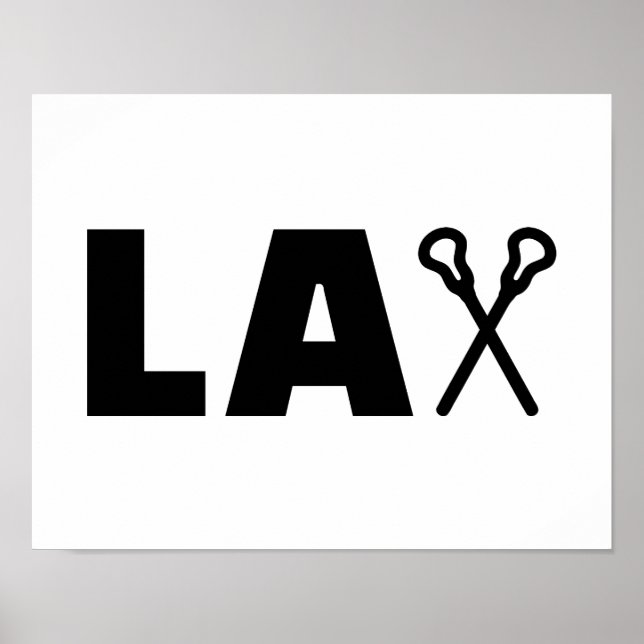 Póster Palos de Lacrosse Lax (Frente)