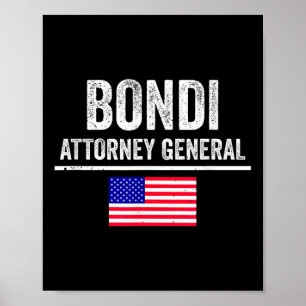 Póster Pam Bondi Fiscal General del Presidente Trump Eleg