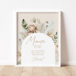 Póster Pampas de hierba de arco bohemio bar mimosa<br><div class="desc">Arco bohemio pampas hierba mimosa bar Poster Artículos de juego disponibles.</div>