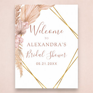 Póster Pampas Grass Boho Tropical Despedida de Soltera 