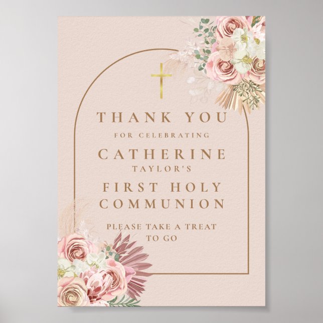 Póster Pampas Grass Primer Rótulo a favor de la comunidad (Frente)