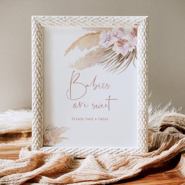 Póster Pampas hierba bohemia Los bebés son dulces (Subido por el creador)