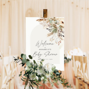 Póster Pampas para bebé barata pasto moderno elegante pos