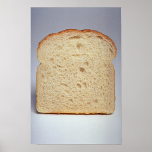 Póster Pan blanco delicioso