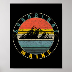 Póster Pan De Azúcar Maine Esquí Snowboard Ski W