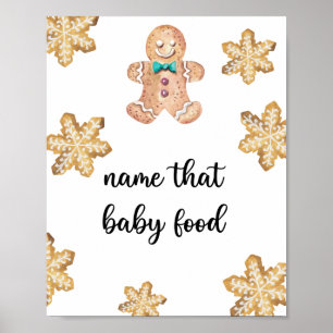 Póster Pan de jengibre - nombre esa comida para bebé
