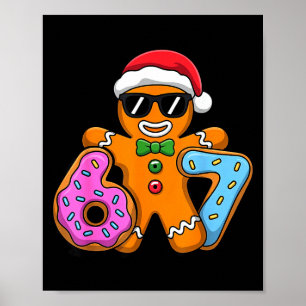 Póster Pan de Jengibre Seis Siete 67 Helado Goteo Navidad
