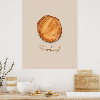 Póster Pan de masa madre