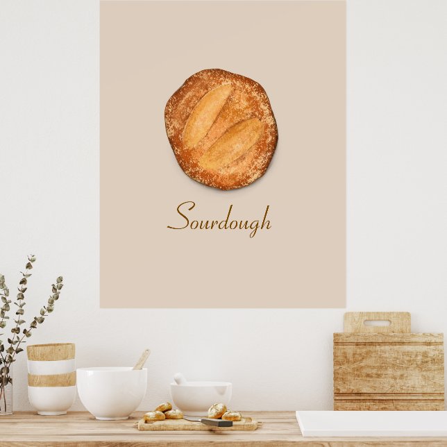 Póster Pan de masa madre (Cocina)