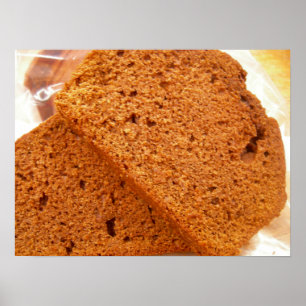 Póster Pan de zucchini de chocolate