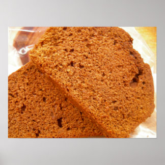 Póster Pan de zucchini de chocolate