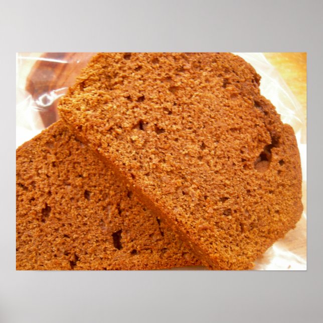 Póster Pan de zucchini de chocolate (Frente)