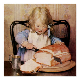 Póster Pan fresco de Jessie Willcox Smith