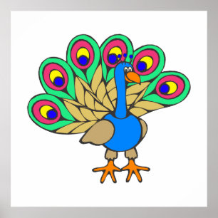 Póster Pan Peacock