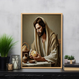 Póster Pan sagrado: Gesto de amor de Jesús