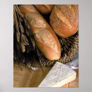 Póster Pan y queso