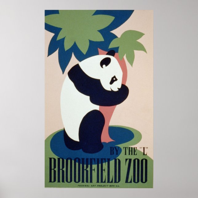 Póster Panad zoológico de Brookfield (Frente)