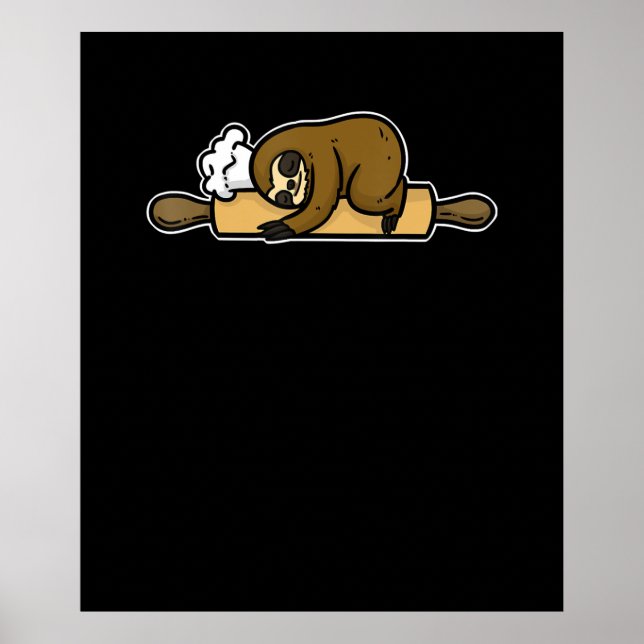 Póster Panadera de espuma | chef gracioso | regalo de coc (Frente)