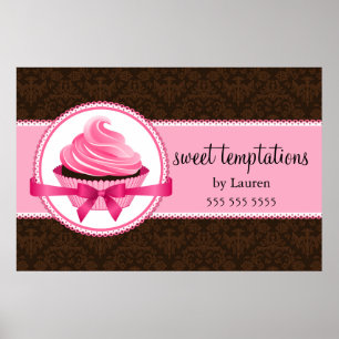 Póster Panadería Couture Cupcake