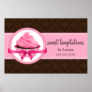 Póster Panadería Couture Cupcake