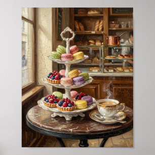 Póster Panadería de pastelería parisina vintage I
