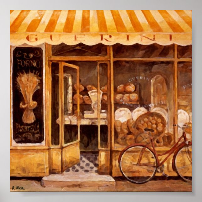 Póster Panadería Guerini Hornear (Italia) Original Atwork (Frente)