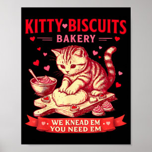 Póster Panadería Kitty Biscuits Nosotros Amasamos Em Los