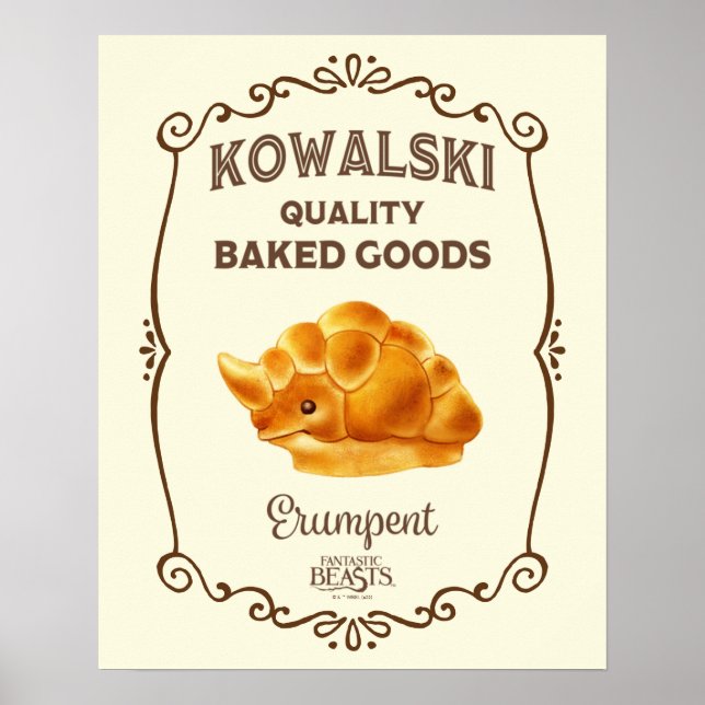 Póster Panadería Kowalski - Erumpent (Frente)