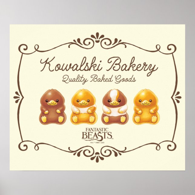 Póster Panadería Kowalski - Nifflers para bebés (Frente)